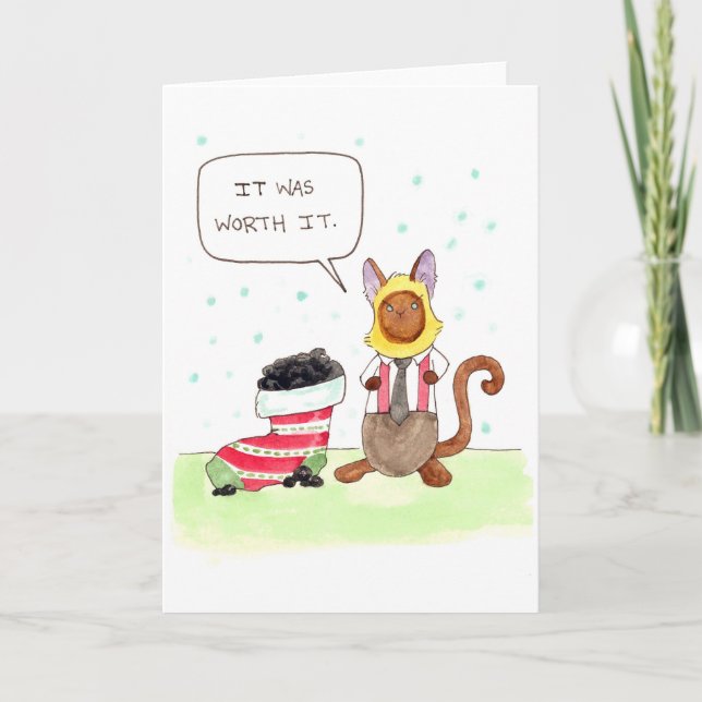 Cartão De Festividades Elvis' Stocking (Frente)