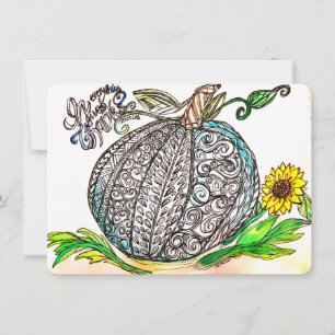 Cartão De Festividades Em tudo, dá Obrigados