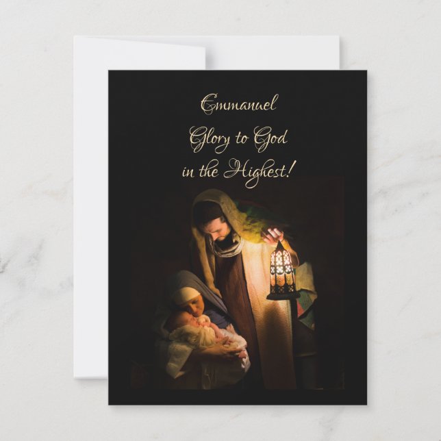 Cartão De Festividades Emanuel (Frente)