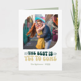 Cartão De Festividades Emerald Luxe Champagne Retro New Year Photo