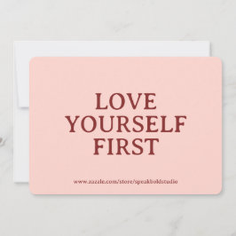 Cartão De Festividades Empowering Self-Love Card – Custom Gift for Women