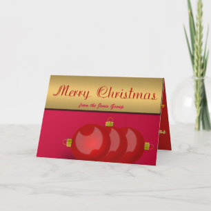 Cartão De Festividades Empregador, Gerente de Projetos, Chefe de Equipe N