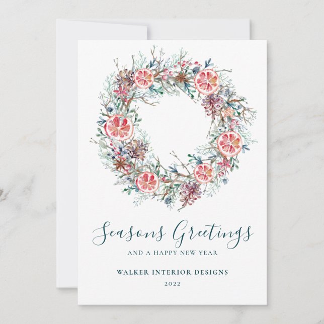 Cartão De Festividades Empregos profissionais saudações Natal (Frente)