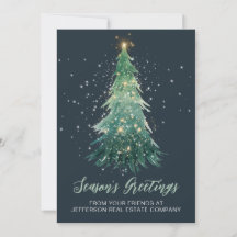 Empresa Árvore de Natal Brilhante Vintage