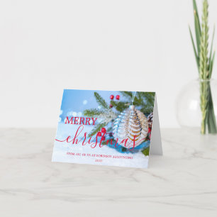 Cartão De Festividades Empresa moderna de Natal de Negócios