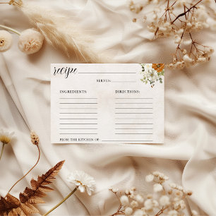 Cartão De Festividades Enamorarse Tarjeta de Receta para Chuveiro de No