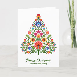 Cartão De Festividades Encantamento Folclore: Um Natal inspirado em Lowic