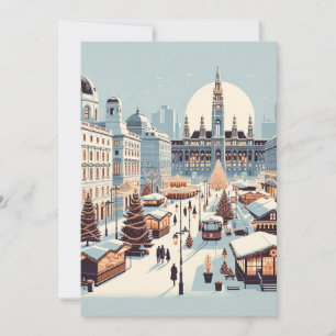 Cartão De Festividades Encanto de Natal Vienense - Inverno na Áustria