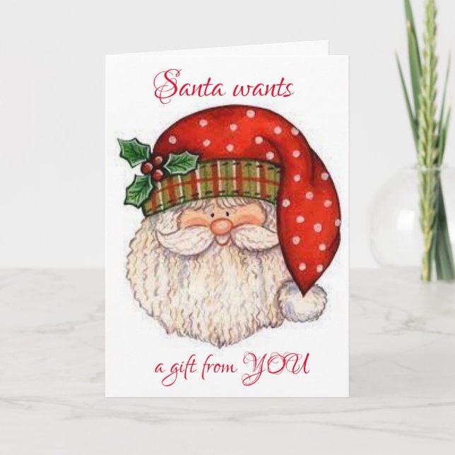 CARTÃO DE FESTIVIDADES *ENCONTRE-ME NO MISTLETOE** PARA O MEU PRESENTE (Frente)