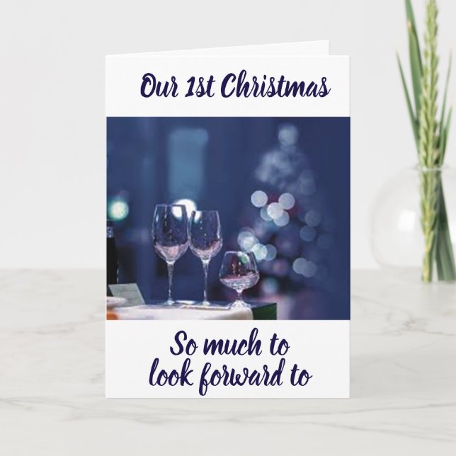 Cartão De Festividades **ENCONTRE-ME SOB O MISTLETOE** NOSSO NATAL DE 1 r (Frente)