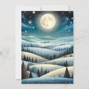 Cartão De Festividades Encostas de Inverno