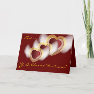 Cartão De Festividades "Enero Y La Buena Fortuna"-Personalizar