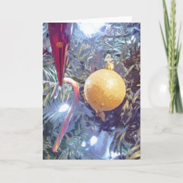 Cartão De Festividades Enfeites de Férias de Inverno