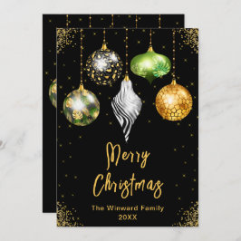 Cartão De Festividades Enfeites de Impressão Safari Feliz Natal