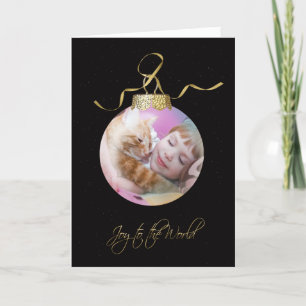 Cartão De Festividades Enfeites de natal de fotos