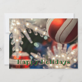 Cartão De Festividades Enfeites de natal e luz