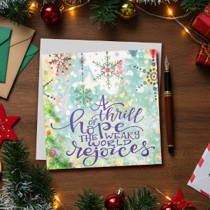 Cartão De Festividades Enfeites de Natal Emoção de Esperança Inspirividad