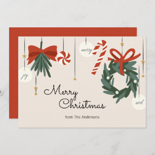 Cartão De Festividades Enfeites de natal Feliz Natal