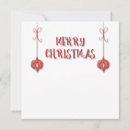 Cartão De Festividades Enfeites de Natal Pendurados Personalizados