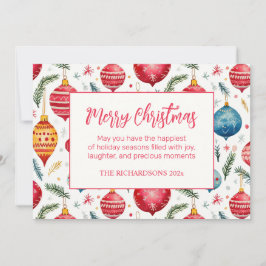 Cartão De Festividades Enfeites de natal Whimsic Vintage