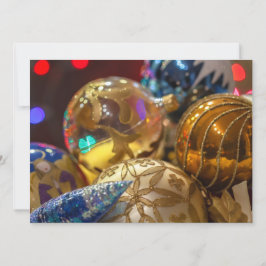 Cartão De Festividades Enfeites Festivos de Natal