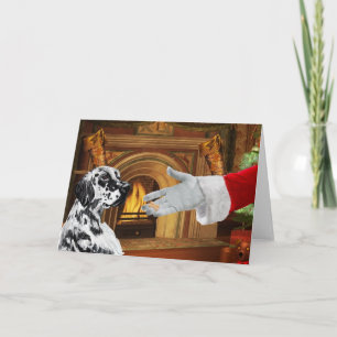 Cartão De Festividades English Setter Christmas Holiday Card