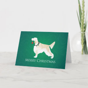 Cartão De Festividades English Setter Felry Christmas Design