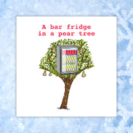 Cartão De Festividades Engraçado 12 dias de perereca de Natal