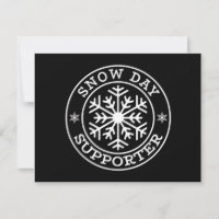 Engraçado Apoiador do Dia da Neve Professor Estuda