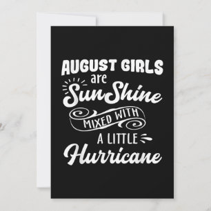 Cartão De Festividades Engraçado August Birthday Shirts Dons