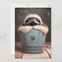 Engraçado Bathroom Decor Wall Art Sloth