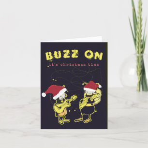Cartão De Festividades Engraçado Buzz No Bobo De Rock Humor Black 