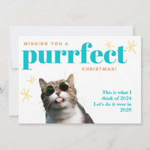 Cartão De Festividades Engraçado Cat Farewell 202 Faça isso no Natal de 2