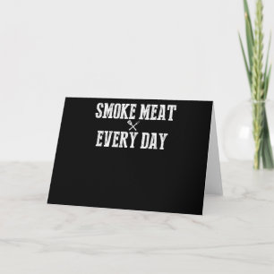 Cartão De Festividades Engraçado Churrasco Fumador Acessório Pitmaster