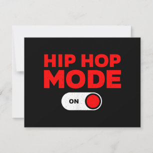 Cartão De Festividades Engraçado Design de Hip Hop para Homens Homens 90