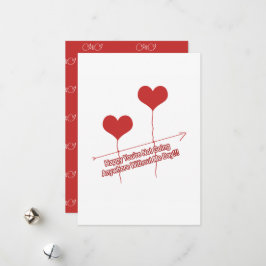 Cartão De Festividades Engraçado e Carro Feriado em Forma de Coração