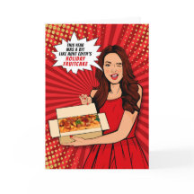 Engraçado e sarcástico Pop Art de bolo de frutas d