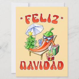Cartão De Festividades Engraçado Feliz Navidad, Feliz Natal Feliz Chili
