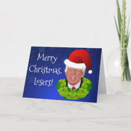 Cartão De Festividades Engraçado "Feliz Perdedor de Natal"