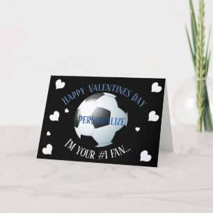 Cartão De Festividades Engraçado futebol sou seu Dia de os namorados de