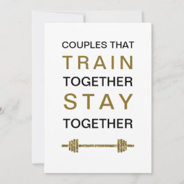 Cartão De Festividades Engraçado ginásio/amante de malhação namorados/ama