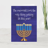 Engraçado Hanukkah Menorah