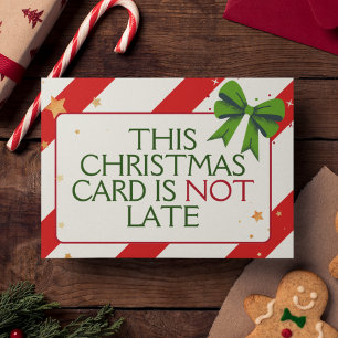 Cartão De Festividades Engraçado Inteligente Única Natal Atrasado