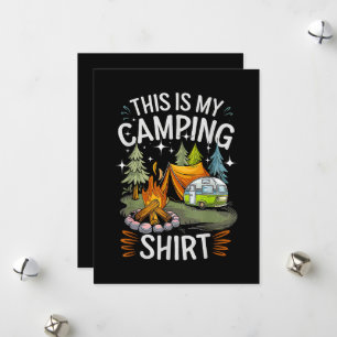 Cartão De Festividades Engraçado Isso É Meu Acampamento Para Acampante