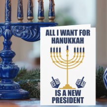 Engraçado Judeu Anti-Trump Político Hanukkah