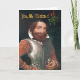 Cartão De Festividades Engraçado Mistletoe Christmas