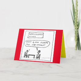 Cartão De Festividades Engraçado Narcolépsia Dormindo Piada de Cartoon de