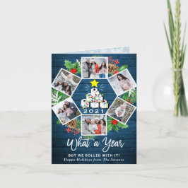 Cartão De Festividades Engraçado que árvore de Natal de 6 anos FOTO