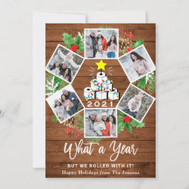 Cartão De Festividades Engraçado que árvore de Natal de 6 anos FOTO