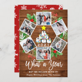 Cartão De Festividades Engraçado que árvore de Natal de 6 anos FOTO